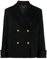 Versace - Medusa Double-breasted Coat - Lyst