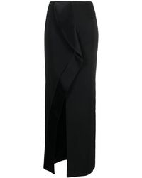 Genny - Rok Met Gedrapeerd Detail - Lyst