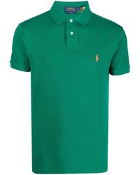 Polo Ralph Lauren - Embroidered-logo Detail Polo Shirt - Lyst