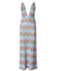 Missoni - Kleid Mit Zickzackmuster - Lyst