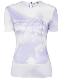 Jil Sander - Graphic-Print Jersey T-Shirt - Lyst