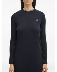Fred Perry - Jurk Met Geborduurd Logo - Lyst