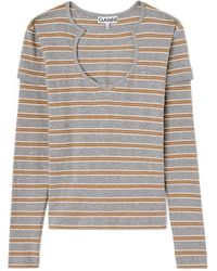Ganni - Long-Sleeve Top - Lyst