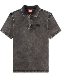DIESEL - Polo T-Rejust-NC-Den con parche deshilachado - Lyst