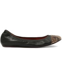 Lanvin - Cap-Toe Ballet Flats - Lyst