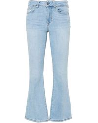 Liu Jo - Cropped Bootcut Jeans - Lyst