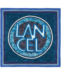Lancel - Roxane Logo-Print Silk Scarf - Lyst