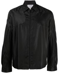 Marine Serre - Stripe-print Shirt Jacket - Lyst