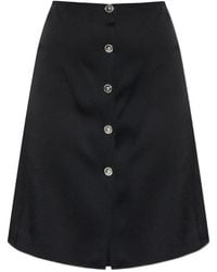 Versace - Falda Midi Con Botones En El Frente - Lyst