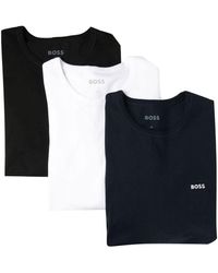 BOSS - Set di 3 T-shirt a maniche lunghe - Lyst