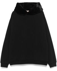 Marni - Fur-Hood Sweatshirt - Lyst