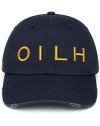LES HÉRITIERS - Logo-Embroidered Distressed Baseball Cap - Lyst