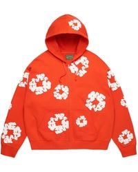 DENIM TEARS - Wreath Cotton Hoodie - Lyst