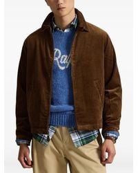 Polo Ralph Lauren - Embroidered-Logo Corduroy Jacket - Lyst