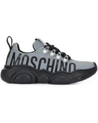 Moschino - Logo-Print Sneakers - Lyst
