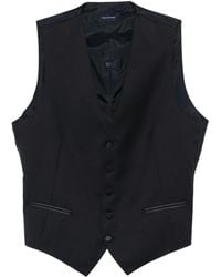 Tagliatore - Button-Fastening Sleeveless Waistcoat - Lyst