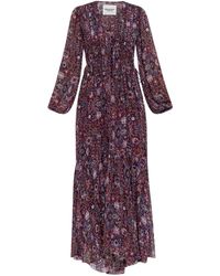 Isabel Marant - Abito Lungo Con Stampa A Fiori - Lyst