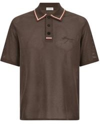 Ferragamo - Logo-Embroidered Polo Shirt - Lyst