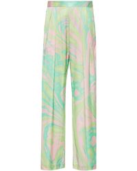 Pinko - Abstract Pattern Trousers - Lyst