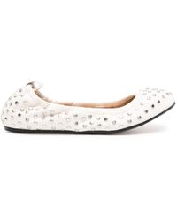 Isabel Marant - Stud-embellished Leather Ballerina Shoes - Lyst