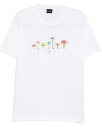 Paul Smith - Mushrooms Cotton T-Shirt - Lyst