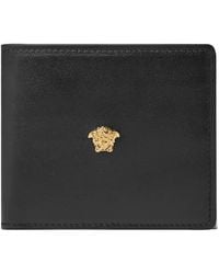 Versace - La Medusa Appliqué Bi-Fold Wallet - Lyst
