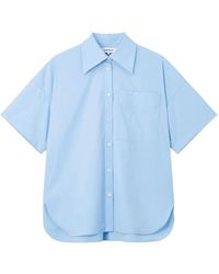 Enfold - Short-Sleeved Box-Pleat Shirt - Lyst