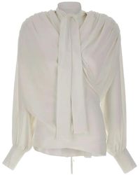 IRO - Bliss Tie-Neck Wrap-Style Blouse - Lyst