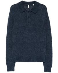 sunflower - Ribbed-Knit Polo Shirt - Lyst