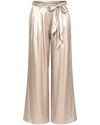 Max & Moi - Pantalones Barni Con Lazo Y Acabado De Satén - Lyst