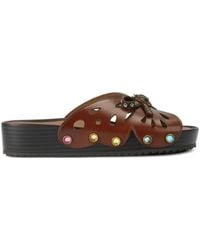 Kurt Geiger - Boho Butterfly Flat Sandals - Lyst