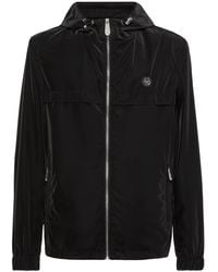 Philipp Plein - Camouflage-Print Hooded Windbreaker - Lyst