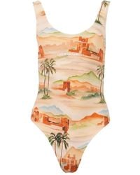 Les Benjamins - Printed Swimsuit - Lyst