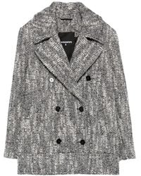 Patrizia Pepe - Abrigo con doble botonadura - Lyst