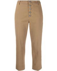 Dondup - Straight-Leg Cropped Trousers - Lyst