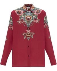 Etro - Silk Shirt With Print - Lyst