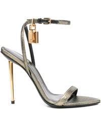 Tom Ford - Stiletto-Sandalen mit Schloss 115mm - Lyst