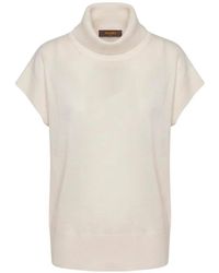 Moorer - Alessia Roll-Neck Short-Sleeve Sweater - Lyst