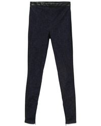 MITILIANE COUTURE - Leather-Insert Leggings - Lyst
