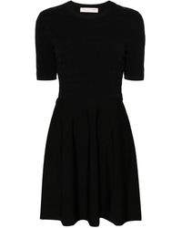 Valentino Garavani - Vestido VLogo midi en jacquard - Lyst