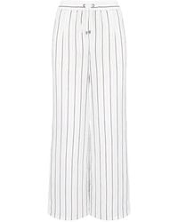 Lorena Antoniazzi - Striped Drawstring Trousers - Lyst
