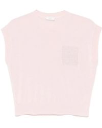 Peserico - Punto Luce-Detail T-Shirt - Lyst