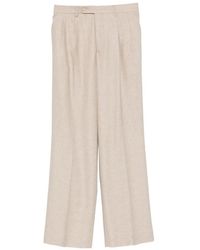 Manuel Ritz - Double-Pleated Twill Trousers - Lyst