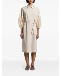 Peserico - Tie-Waist Midi Dress - Lyst