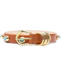 DEHANCHE - The Hollyhock Stone Leather Belt - Lyst