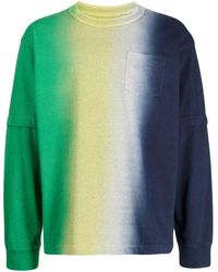 Sacai - Tie-dye Pattern Cotton Long-sleeve T-shirt - Lyst