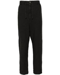 Poeme Bohemien - Linen Straight Trousers - Lyst