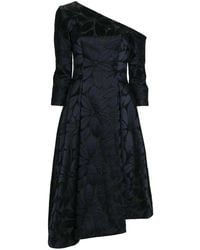 Talbot Runhof - フローラル サテンドレス - Lyst