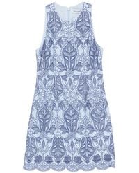 Rebecca Vallance - Blooming Lanterns Guipure-Lace Scalloped-Hem Mini Dress - Lyst
