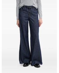 Ouí - Drawstring-Fastening Flared Jeans - Lyst
